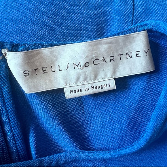 Stella McCartney Blue Shift Darted Knee Length Dress 44/10 - Picture 7 of 13